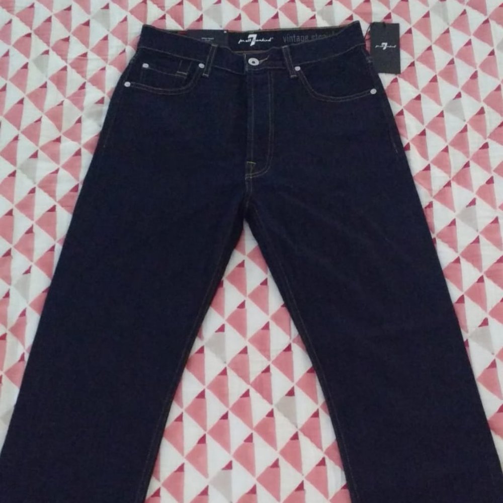 NWT 7 for all Mankind Men's Vintage Straight Sz 30